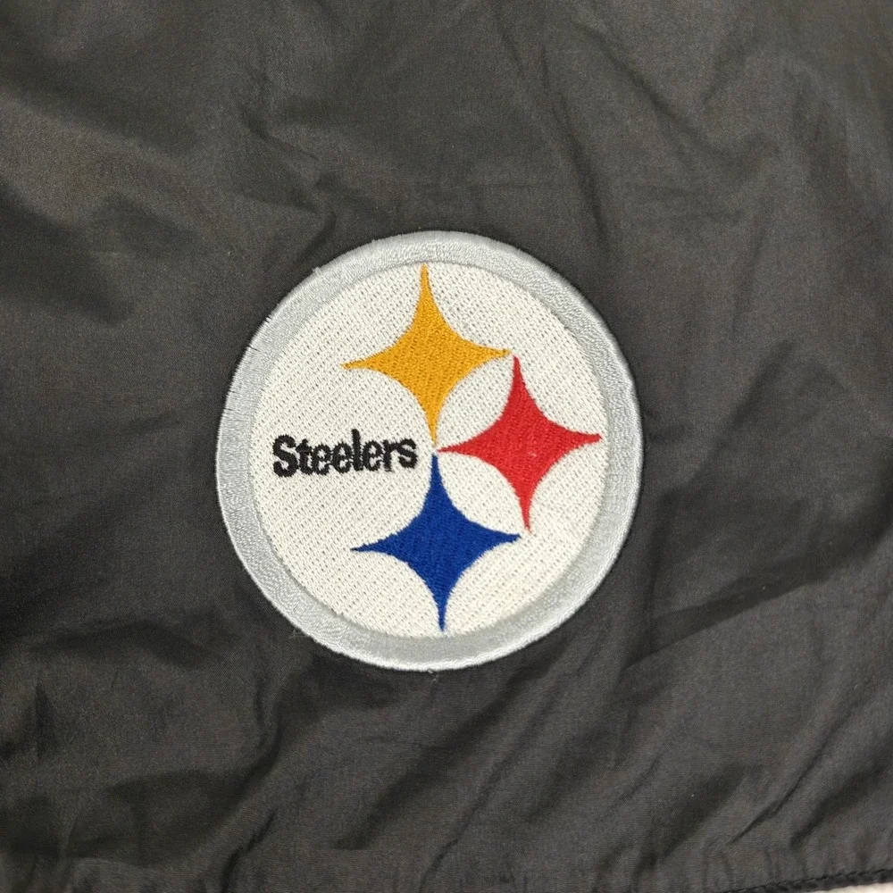 Pittsburgh Steelers Jacket Mens Large Windbreaker NFL Football G-III 90s Vintage